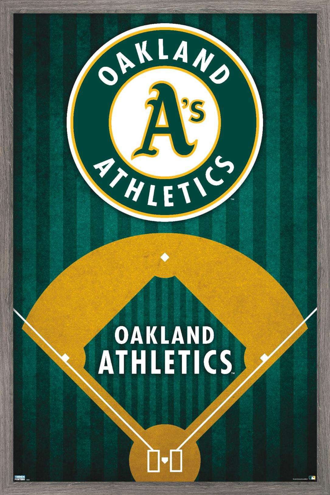 MLB Oakland Athletics - Logo 20 Wall Poster, 14.725" x 22.375", Framed