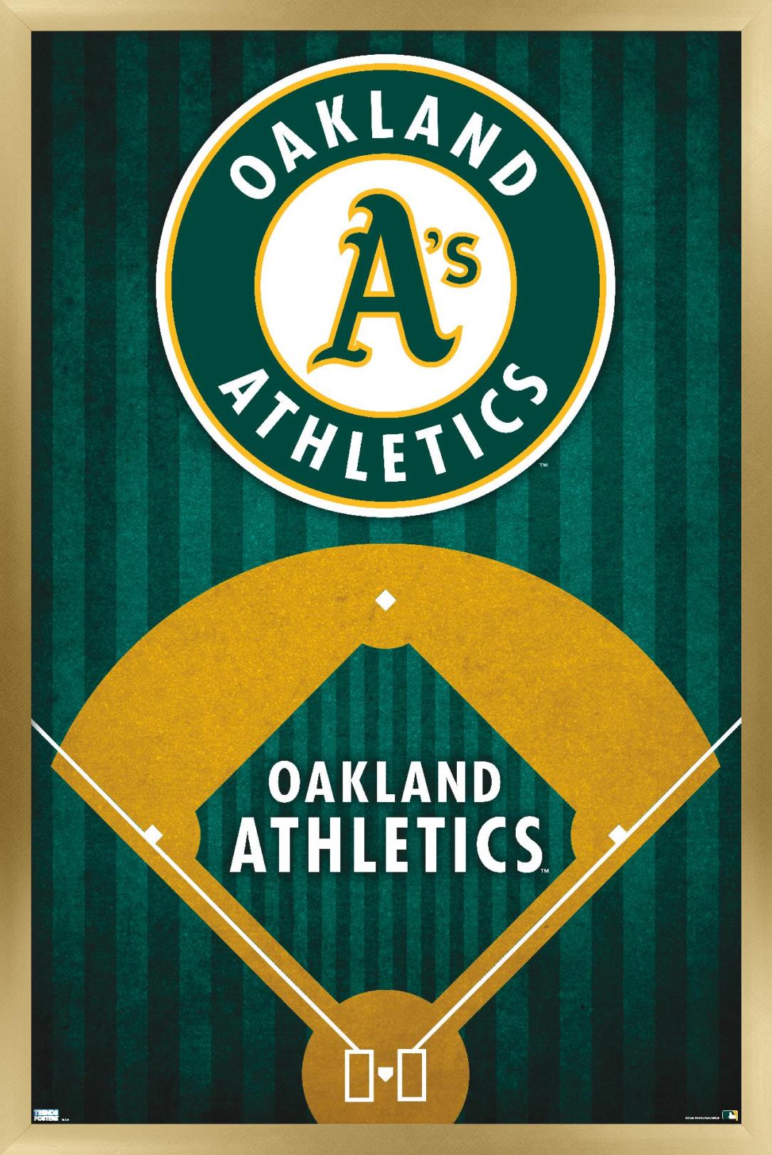 MLB Oakland Athletics - Logo 20 Wall Poster, 14.725" x 22.375", Framed - image 1 of 5