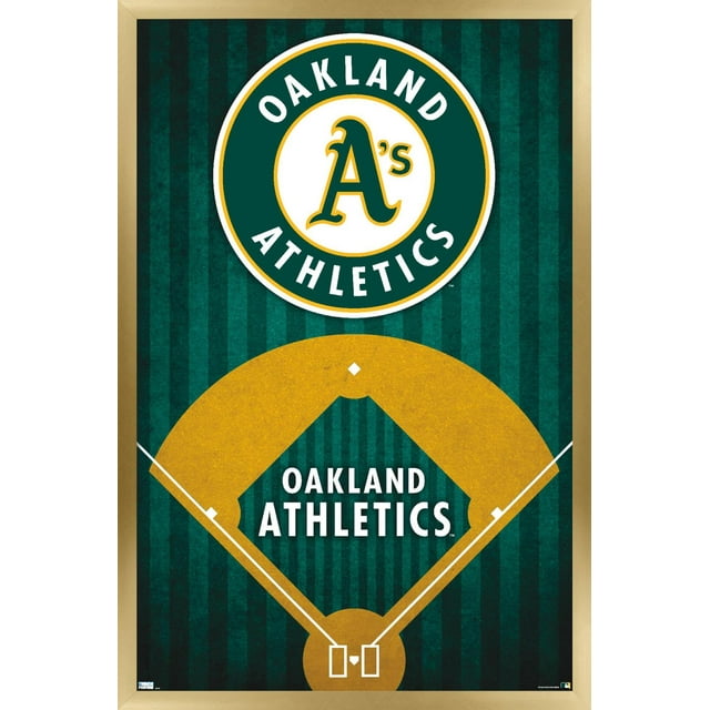 MLB Oakland Athletics - Logo 20 Wall Poster, 14.725" x 22.375", Framed