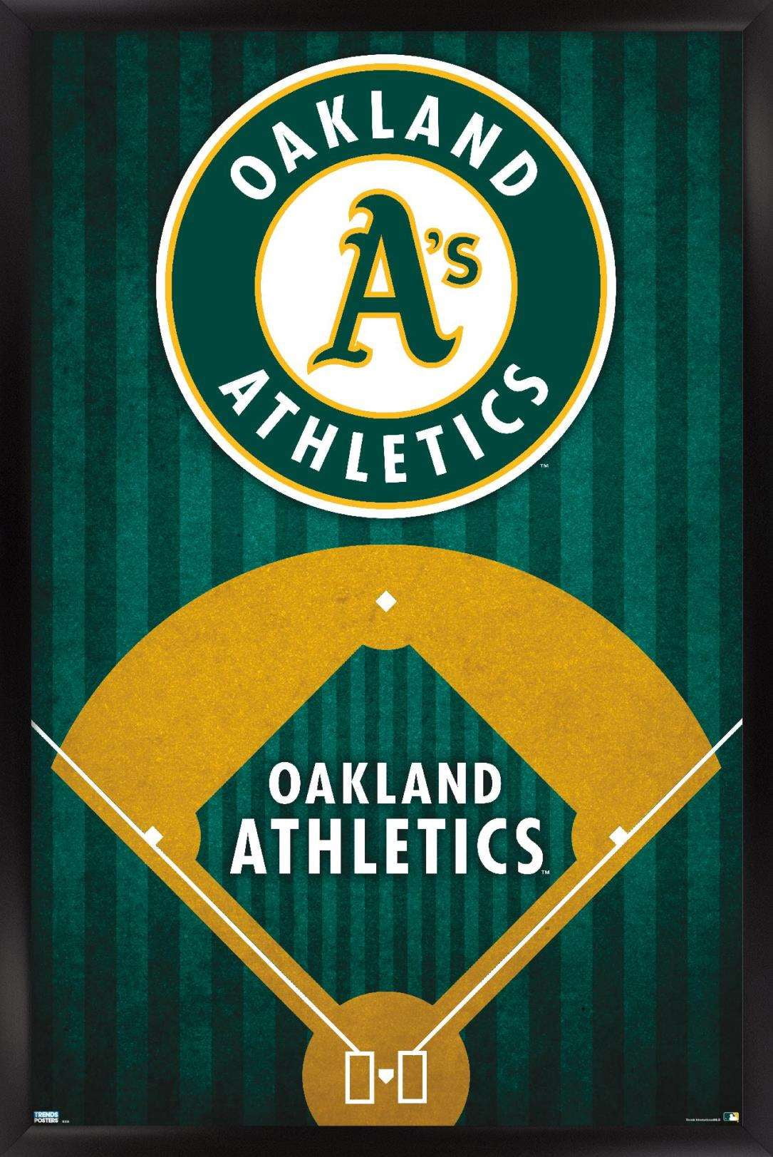 MLB Oakland Athletics - Logo 20 Wall Poster, 14.725" x 22.375", Framed