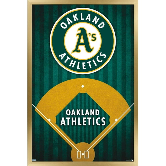 MLB Oakland Athletics - Logo 20 Wall Poster, 22.375" x 34", Framed