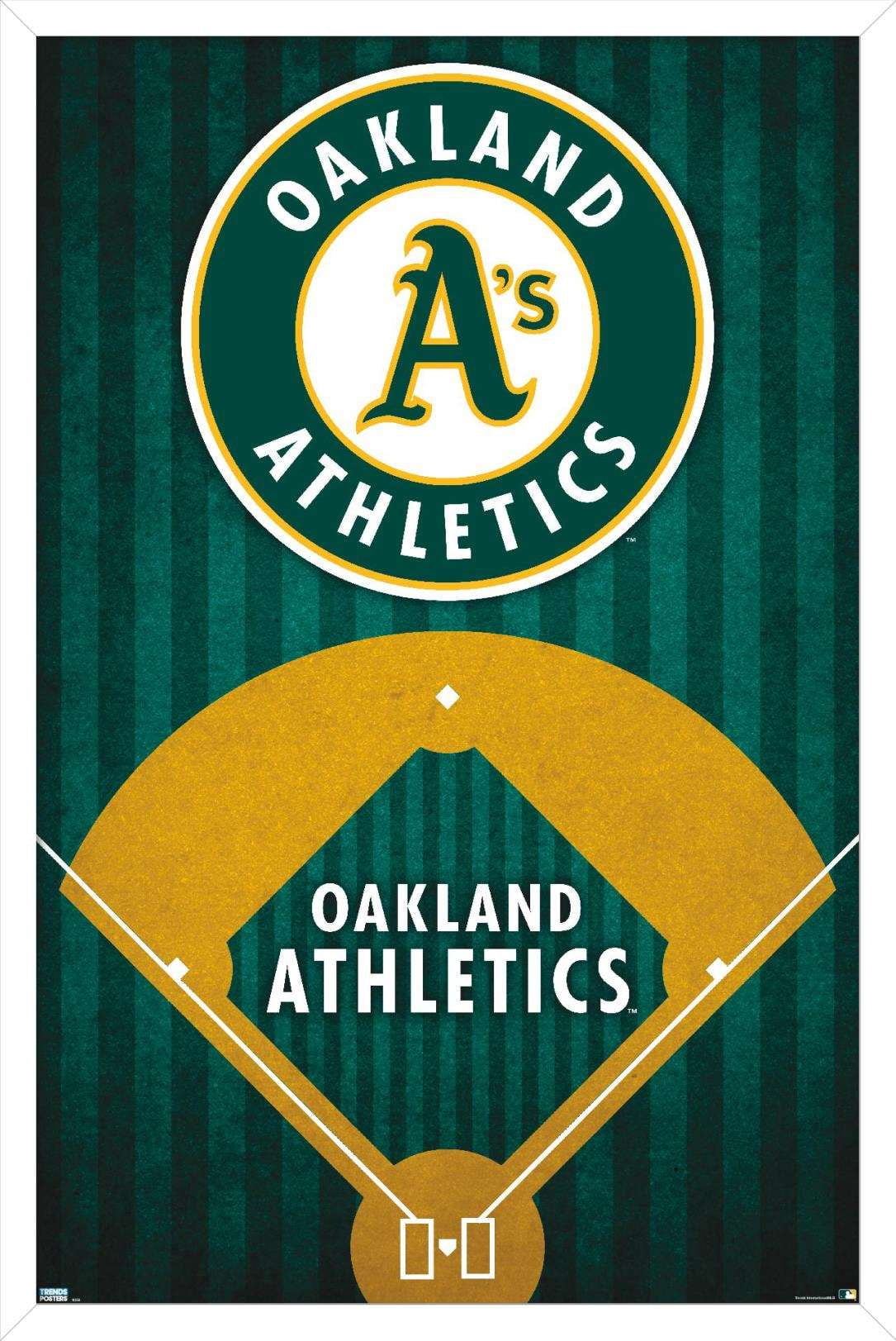 MLB Oakland Athletics - Logo 20 Wall Poster, 22.375" x 34", Framed
