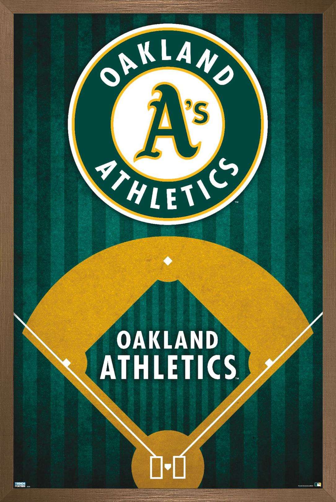 MLB Oakland Athletics - Logo 20 Wall Poster, 22.375" x 34", Framed