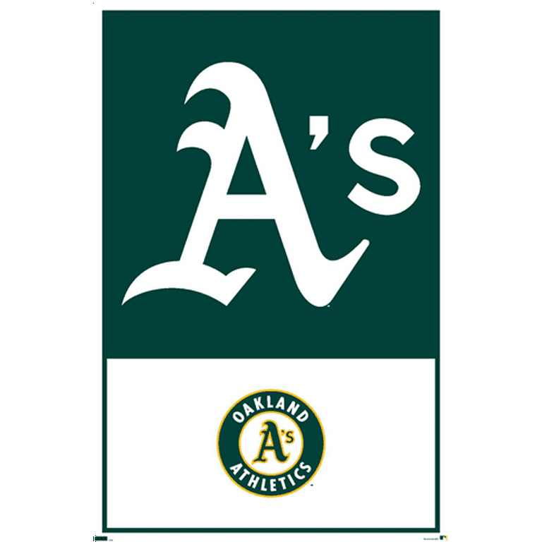 mlb-oakland-athletics-logo-22-wall-poster-14-725-x-22-375-walmart-com