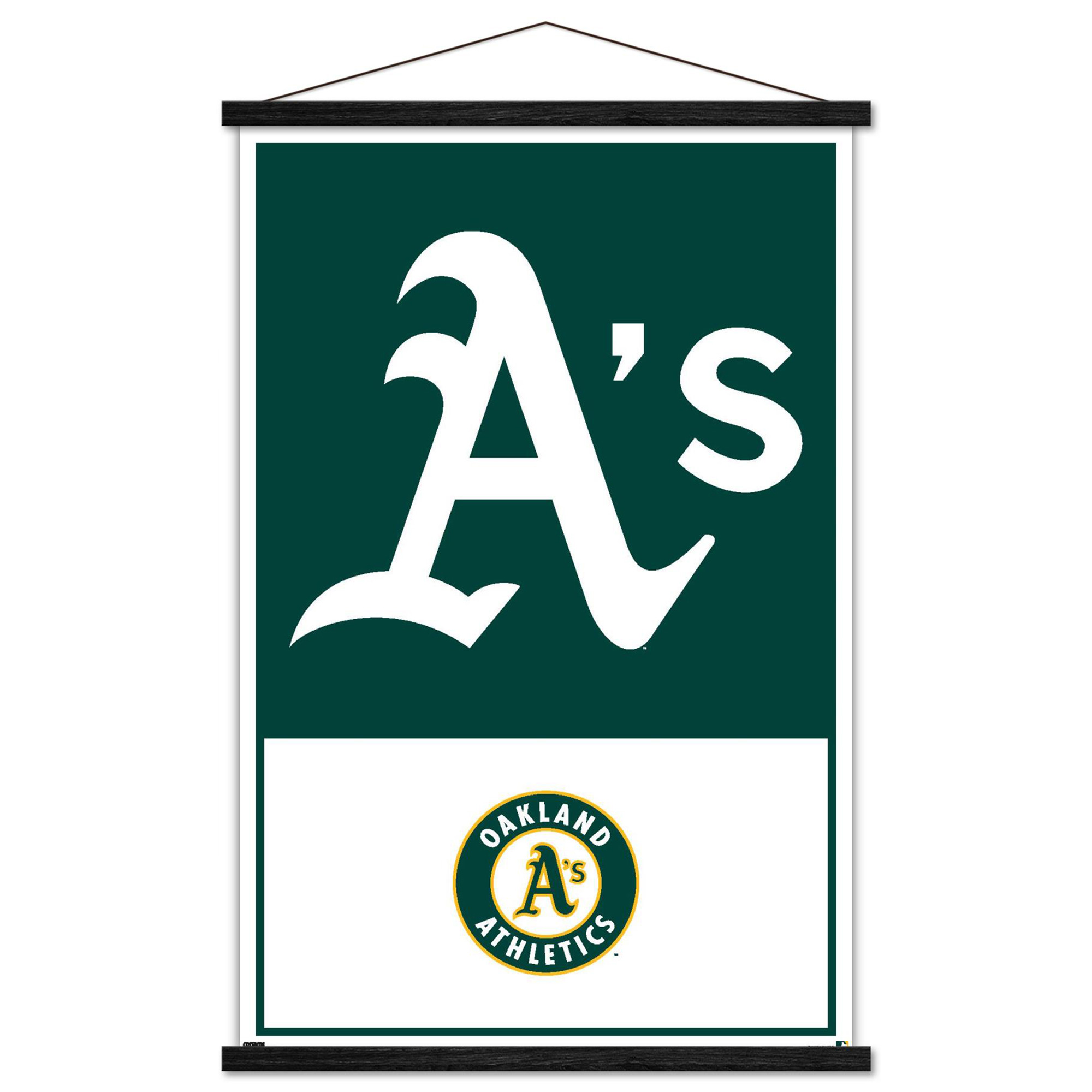 MLB Oakland Athletics - Logo 22 Wall Poster with Magnetic Frame, 22.375" x 34"