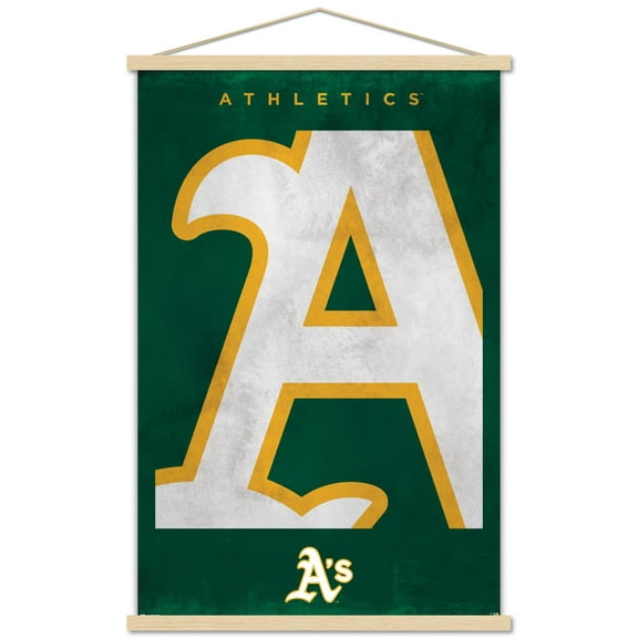 MLB Oakland Athletics - Logo 25 Wall Poster with Magnetic Frame, 22.375" x 34"
