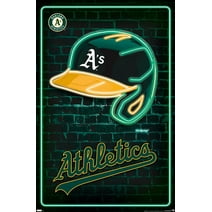 MLB Oakland Athletics - Neon Helmet 23 Wall Poster, 22.375" x 34"