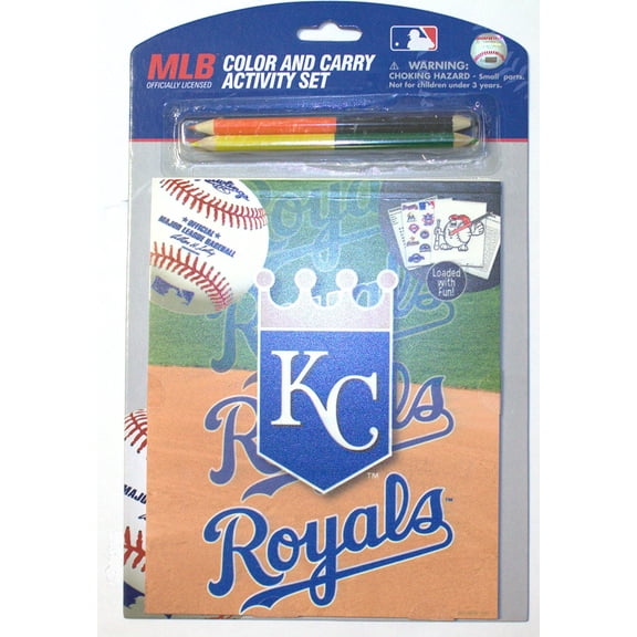 MLB Officially Licensed Kansas City Royals Color And Carry Activity Set