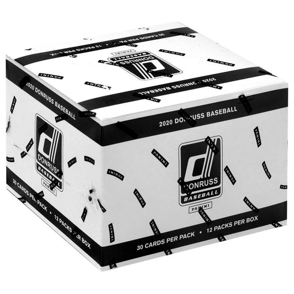 Collectible MLB Panini 2020 Donruss Baseball Trading Card FAT PACK Box (12 Packs)