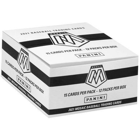 MLB Panini 2021 Mosaic Baseball Trading Card CELLO Box (12 Packs)