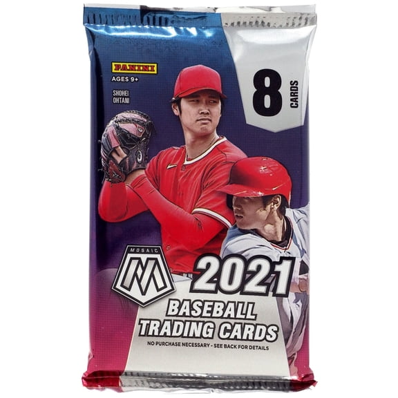 MLB Panini 2021 Mosaic Baseball Trading Card MEGA Box Pack (8 Cards)