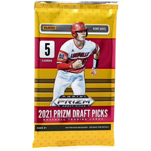 MLB Panini 2021 Prizm Draft Picks Baseball Trading Card BLASTER Pack (5 Cards)