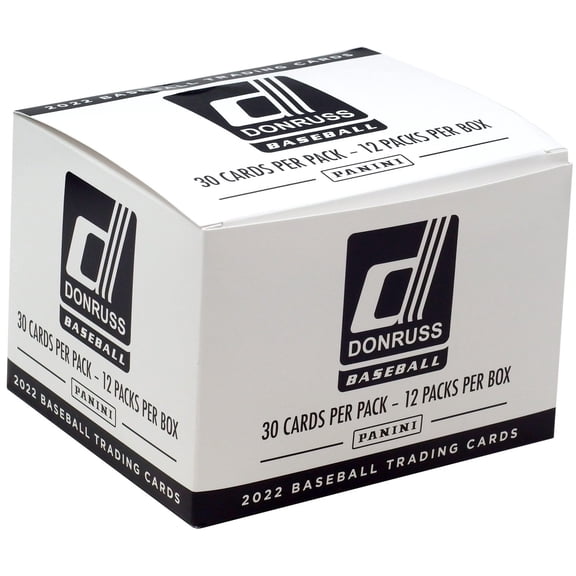 MLB Panini 2022 Donruss Baseball Trading Card VALUE Box (12 Packs)