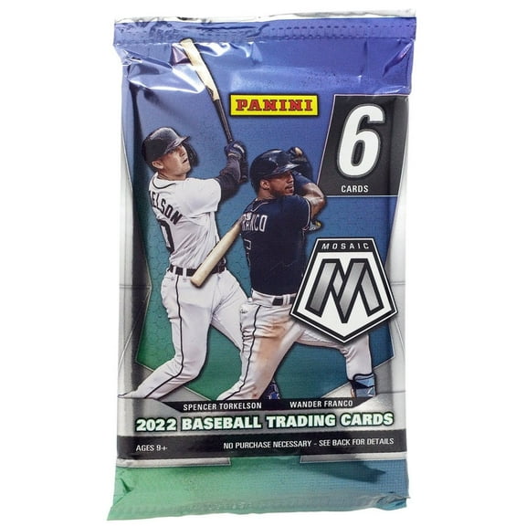 MLB Panini 2022 Mosaic Baseball Trading Card BLASTER Pack (6 Cards)
