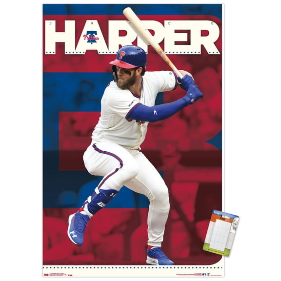 MLB Philadelphia Phillies - Bryce Harper 19 Wall Poster, 22.375" x 34"
