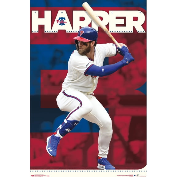 MLB Philadelphia Phillies - Bryce Harper 19 Wall Poster, 22.375" x 34"