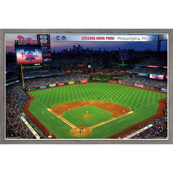 MLB Philadelphia Phillies - Citizens Bank Park 19 Wall Poster, 22.375" x 34", Framed