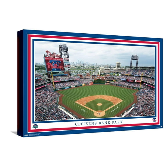 MLB Philadelphia Phillies - Citizens Bank Park 22 Canvas Wall Poster, 14.725" x 22.375"