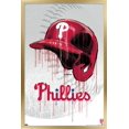 thumbnail image 1 of MLB Philadelphia Phillies - Drip Helmet 22 Wall Poster, 14.725" x 22.375" Framed, 1 of 5