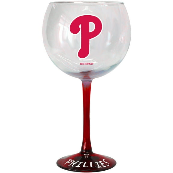 MLB Philadelphia Phillies Hand Crafted Balloon Wine Glass