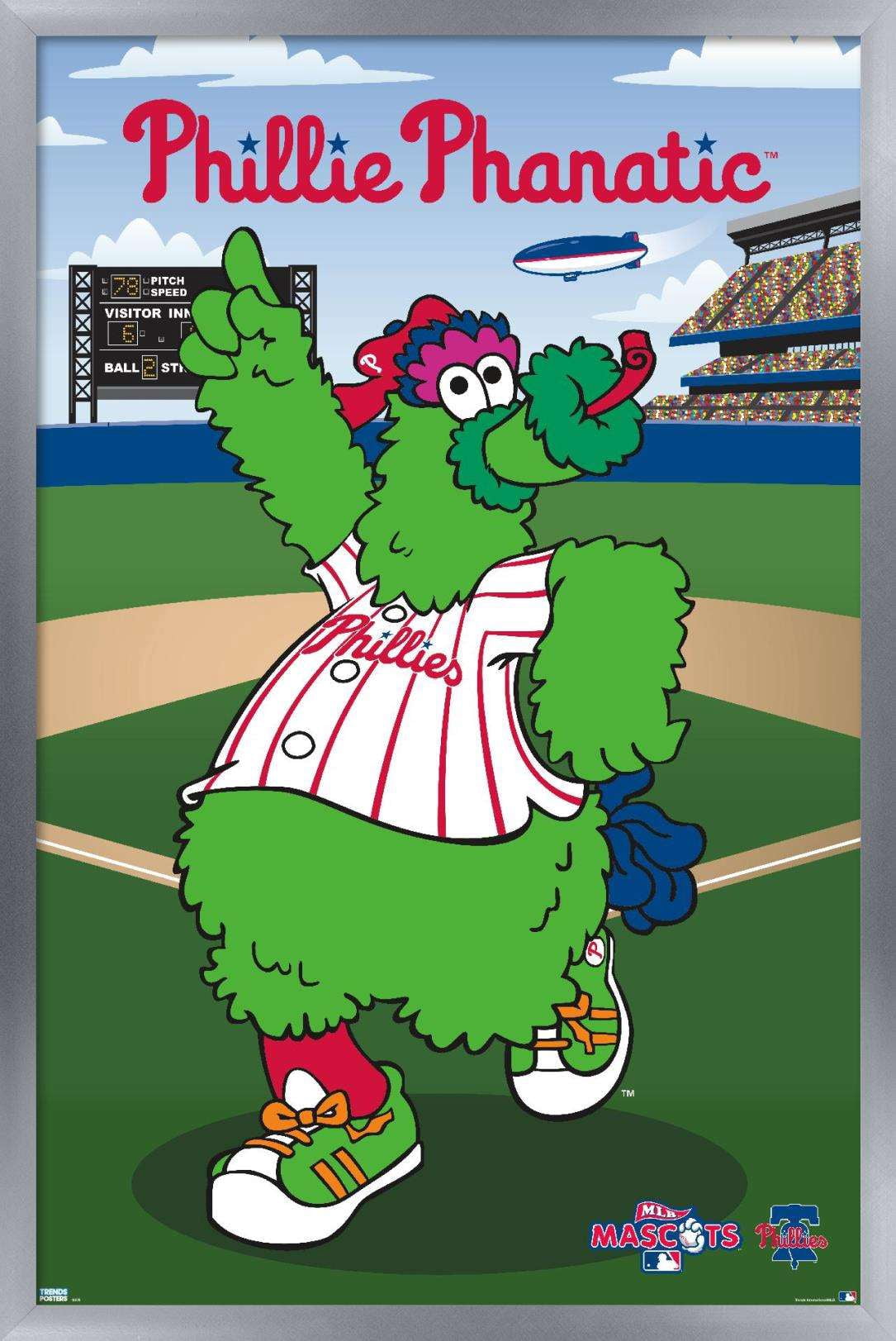 MLB Philadelphia Phillies - Phillie Phanatic Wall Poster, 14.725" x 22.375", Framed