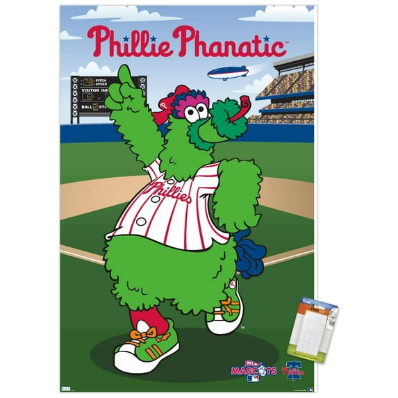 MLB Philadelphia Phillies - Phillie Phanatic Wall Poster, 14.725" x 22.375"