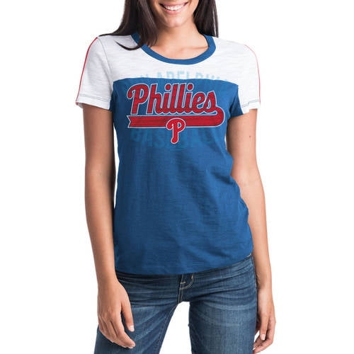 MLB Philadelphia Phillies Women's Short Sleeve Team Color Graphic Tee
