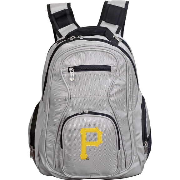 MLB Pittsburgh Pirates Gray Premium Laptop Backpack