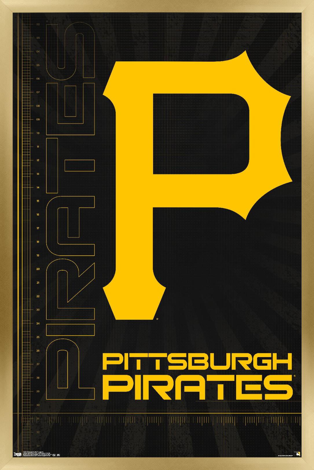 MLB Pittsburgh Pirates - Logo 16 Wall Poster, 14.725 x 22.375 