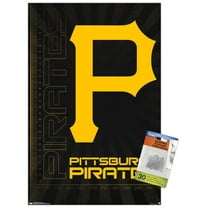 MLB Pittsburgh Pirates - Logo 16 Wall Poster with Push Pins, 14.725" x 22.375"