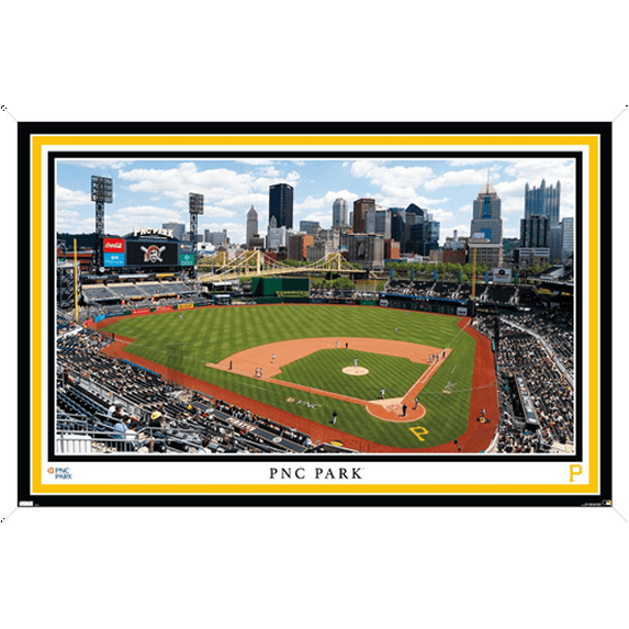 MLB Pittsburgh Pirates - PNC Park 22 Wall Poster, 14.725" x 22.375" Framed