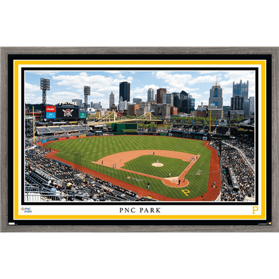 MLB Pittsburgh Pirates - PNC Park 22 Wall Poster, 22.375" x 34" Framed