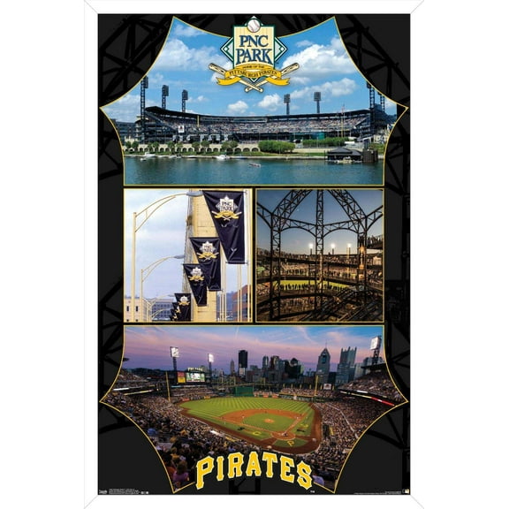 MLB Pittsburgh Pirates - PNC Park Wall Poster, 14.725" x 22.375", Framed