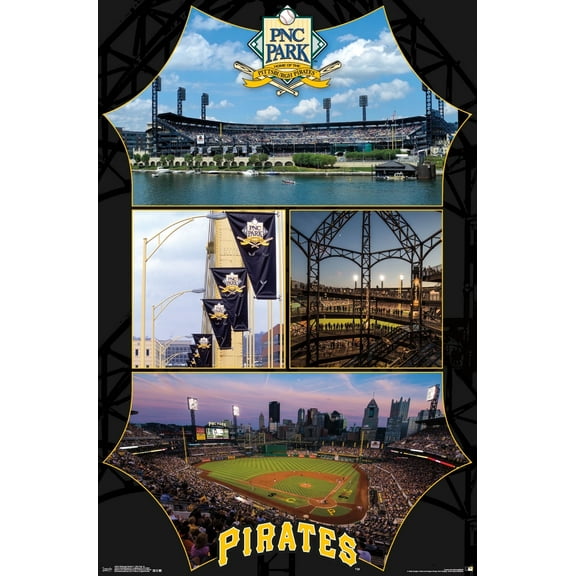 MLB Pittsburgh Pirates - PNC Park Wall Poster, 22.375" x 34"