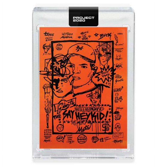 MLB Project 2020 Baseball 1952 Willie Mays Trading Card (#188, by Gregory Siff)