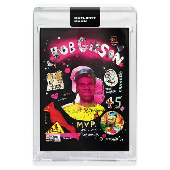 MLB Project 2020 Baseball 1959 Bob Gibson Trading Card (#108, by Gregory Siff)