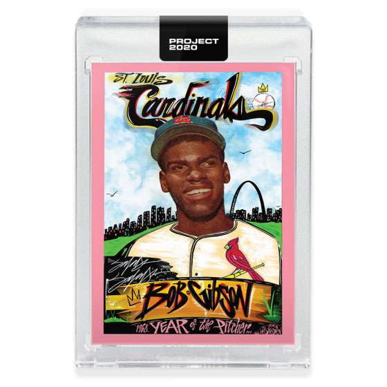 MLB Project 2020 Baseball 1959 Bob Gibson Trading Card (#124, by King Saladeen)