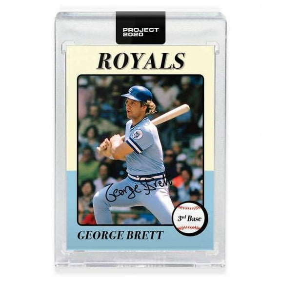 MLB Project 2020 Baseball 1975 George Brett Trading Card (#112, by Oldmanalan)