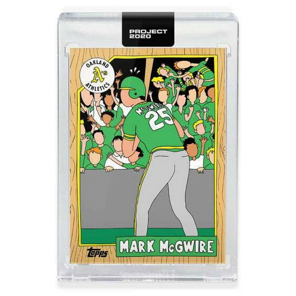 MLB Project 2020 Baseball 1987 Mark McGwire Trading Card (#134, by Fucci)