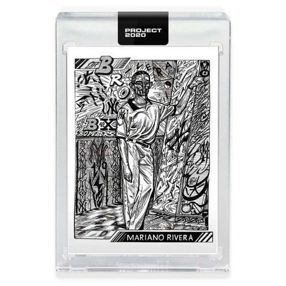 MLB Project 2020 Baseball 1992 Mariano Rivera Trading Card (#91, by JK5)