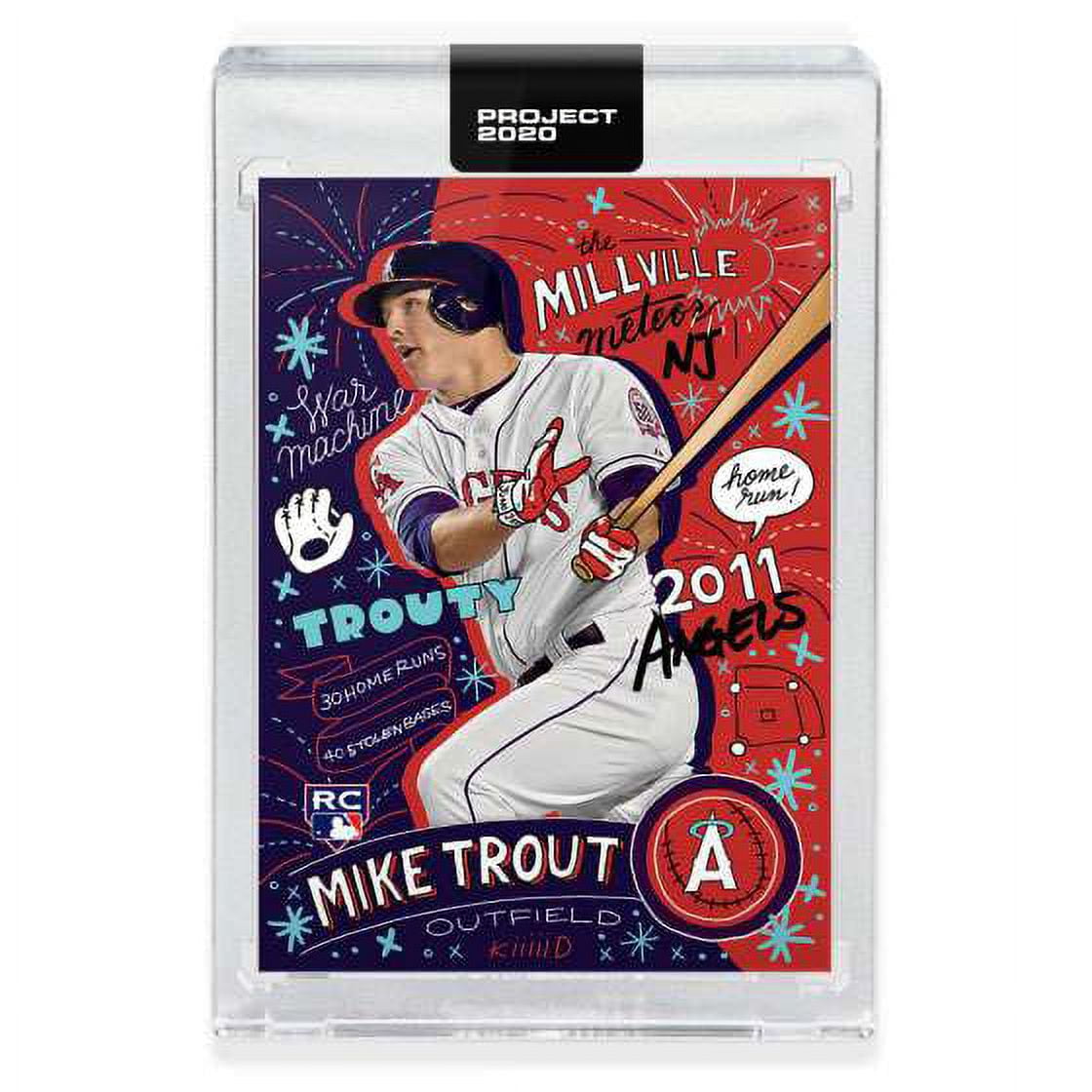 MLB Project 2020 Baseball 2011 Mike Trout Trading Card (#142, by Sophia  Chang)