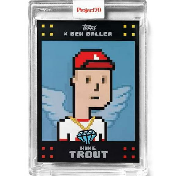MLB Project70 Baseball Mike Trout Trading Card (as CryptoPunk!, Ben Baller) #930