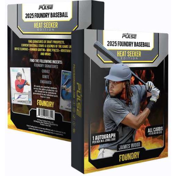 MLB Pulse 2025 Foundry Baseball Heat Seeker Editon Trading Card Box [1 Autograph ]