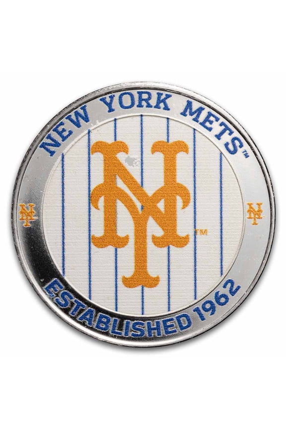 Random Team 1 oz Silver Colorized Round (Abrasions)