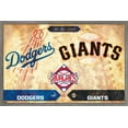 thumbnail image 1 of MLB Rivalries - Los Angeles Dodgers vs San Francisco Giants Wall Poster, 22.375" x 34" Framed, 1 of 6