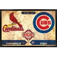thumbnail image 1 of MLB Rivalries - St. Louis Cardinals vs Chicago Cubs Wall Poster, 22.375" x 34" Framed, 1 of 6