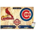 thumbnail image 1 of MLB Rivalries - St. Louis Cardinals vs Chicago Cubs Wall Poster, 22.375" x 34", 1 of 6