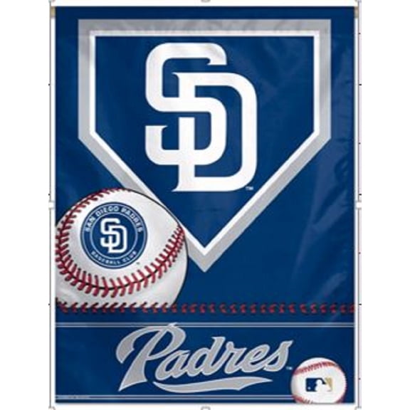 MLB SAN DIEGO PADRES 27"X37" Banner Flag Heavy Duty Fabric