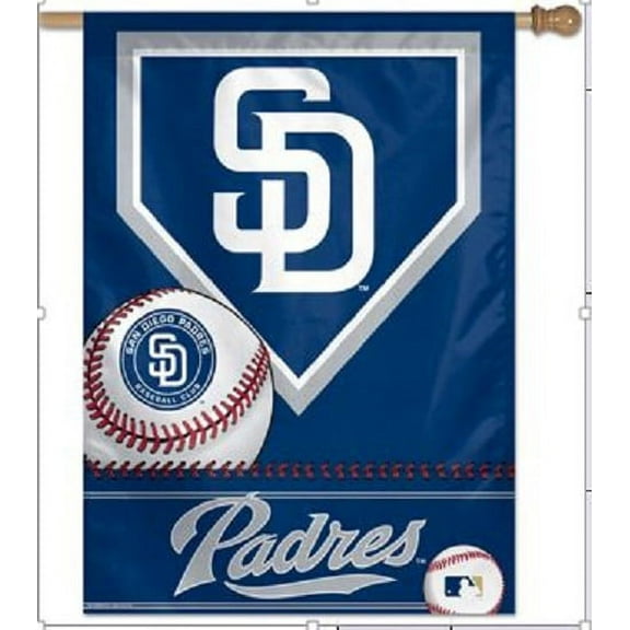 MLB SAN DIEGO PADRES 27"X37" Banner Heavy Duty Flag