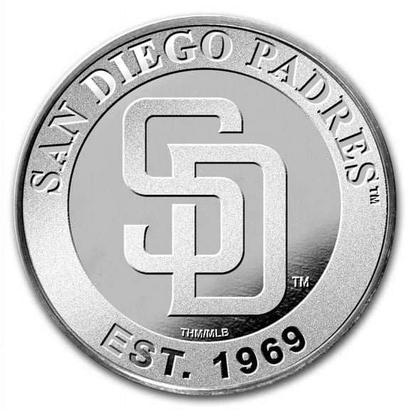 MLB San Diego Padres 1 oz Silver Round